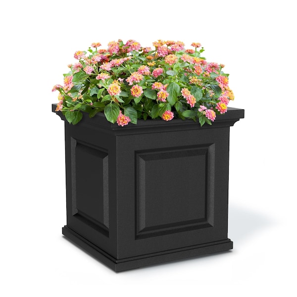 Nantucket 20x20 Square Planter - Black